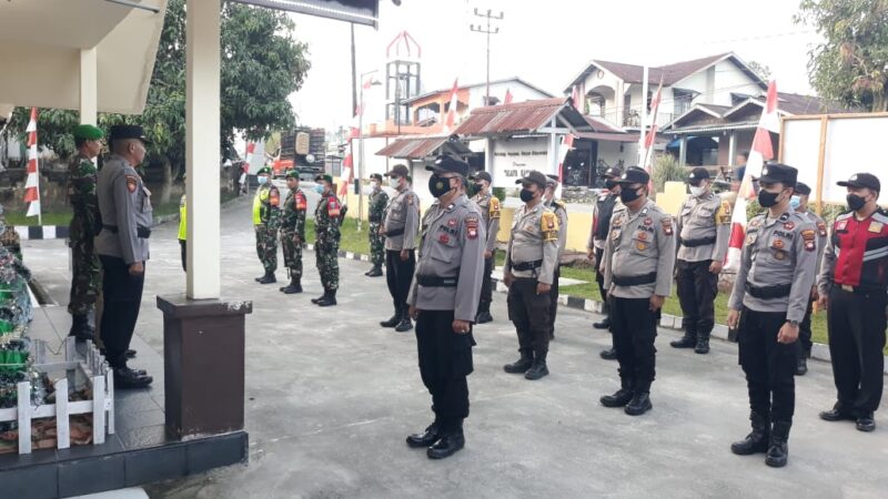 Polsek Mandor Gelar Apel Konsolidasi Pengamanan Malam Pergantian Tahun