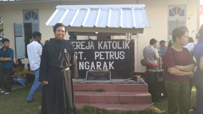 Kegiatan penyambutan Kirab Salib Keuskupan Agung Pontianak