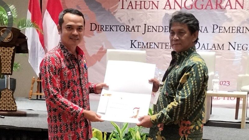 Landak Raih Penghargaan di Bidang Pengelolaan Aset Desa dan Ketepatan Waktu Penyampaian Laporan Hasil Inventarisasi (LHI) Aset Desa Tahun Anggaran 2022