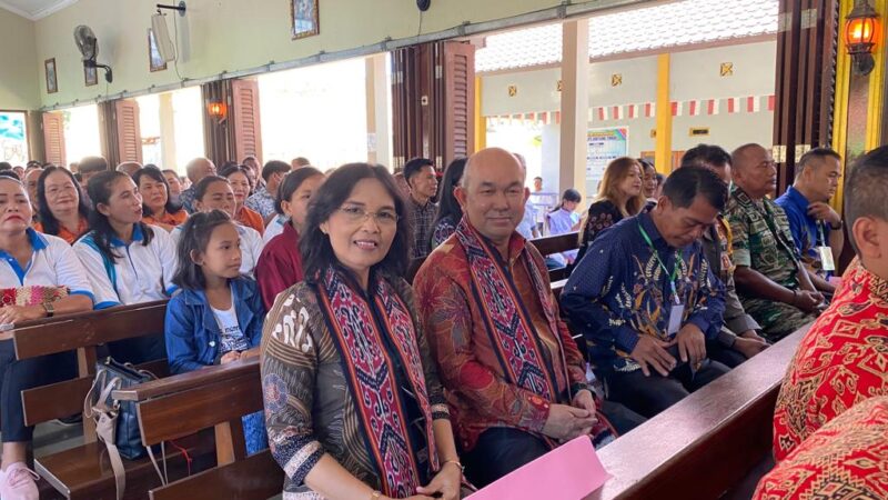 HUT Ke-6 Nama Pelindung Paroki, Samuel Ajak Ciptakan Suasana Kondusif Antar Umat
