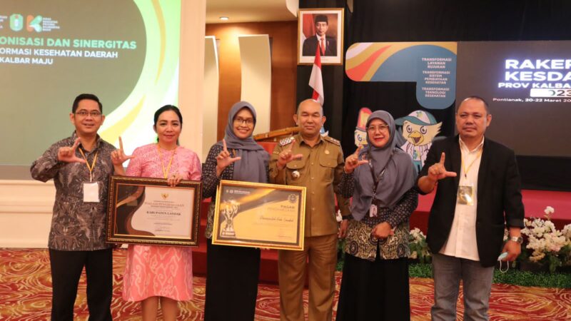 Capai 96,67% Peserta JKN, Landak Raih Dua Penghargaan