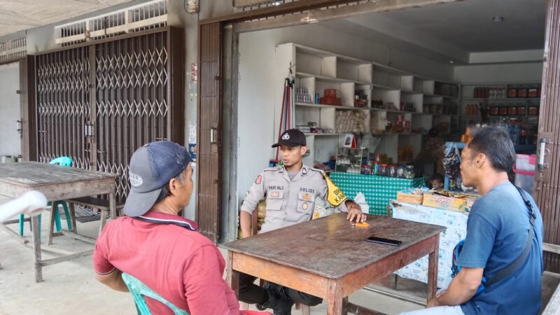 Jaga Silaturahmi Bhabinkamtibmas Sambangi Warga Binaan