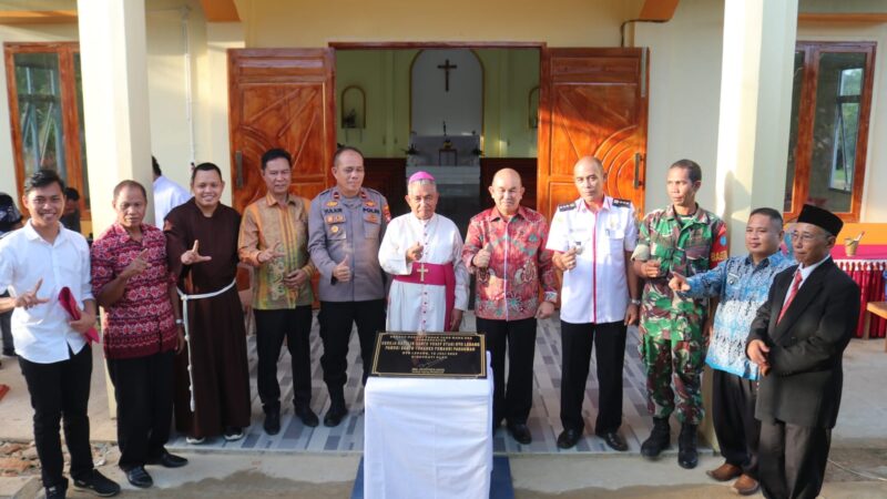 Resmikan Gereja Katolik Ledang, Samuel Berharap Umat Semakin Semangat Dalam Beribadah