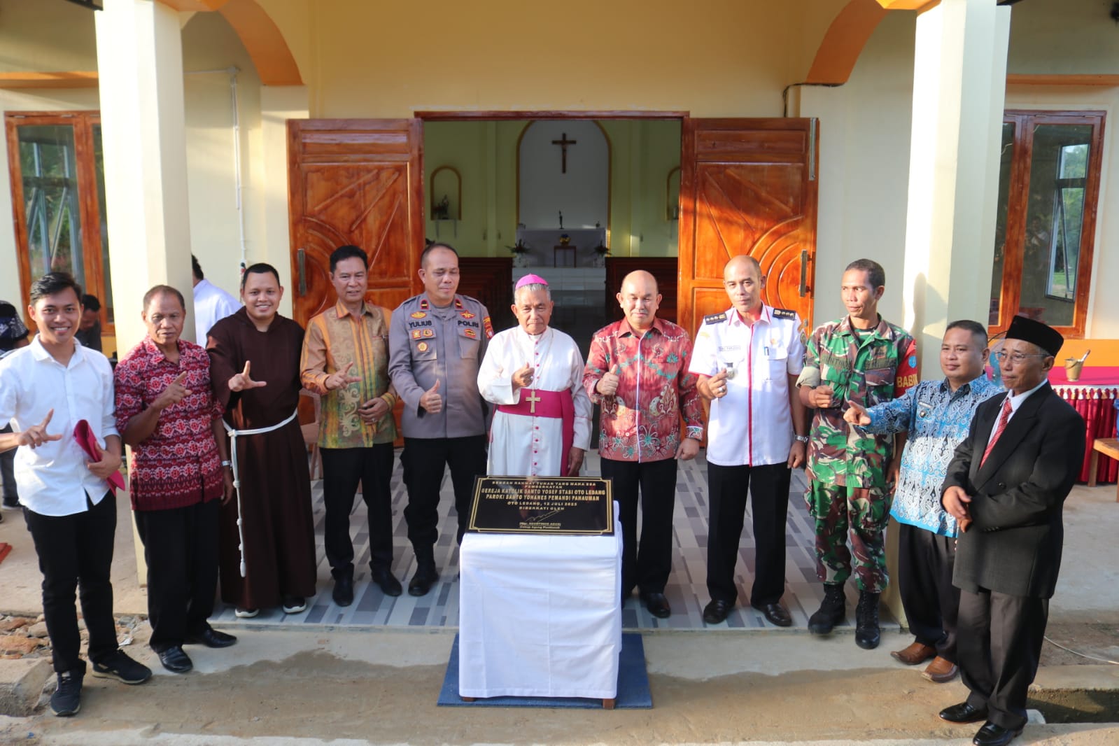 Resmikan Gereja Katolik Ledang, Samuel Berharap Umat Semakin Semangat Dalam Beribadah