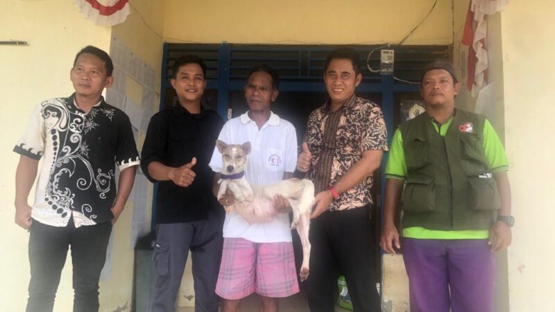 Vaksinasi Rabies di Desa Pongok