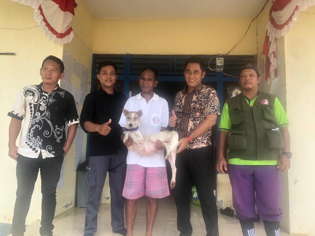 Vaksinasi Rabies di Desa Pongok