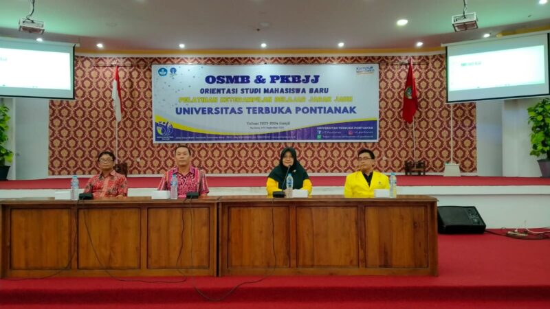 Vinsensius Buka Orientasi Mahasiswa Baru Universitas Terbuka