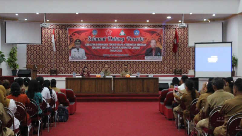 Wakili Pj.Bupati, Staf Ahli Bupati Landak Buka Kegiatan Bimtek UKS Jenjang Sekolah Dasar