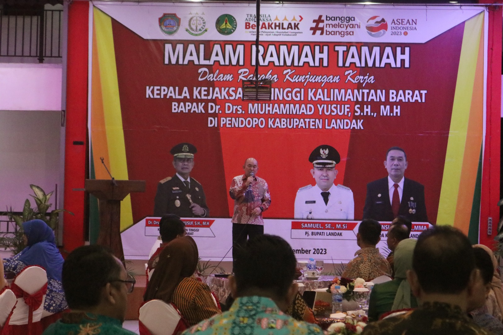 Pemkab Landak Gelar Malam Ramah Tamah Dalam Rangka Kunjungan Kerja Kepala Kejaksaan Tinggi Kalimantan Barat