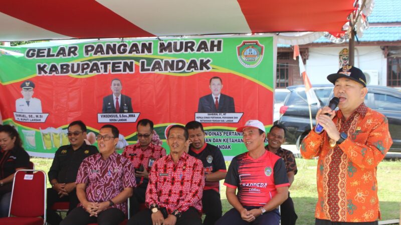 Meriahkan HUT Ke-24, Pemda Landak Gelar Pasar Murah 