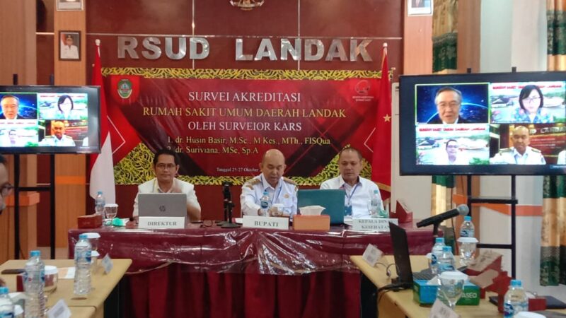 Samuel Hadiri Kegiatan Survei Akreditasi RSUD Landak
