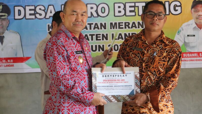 Samuel Hadiri Deklarasi ODF Stop Buang Air Besar Sembarangan