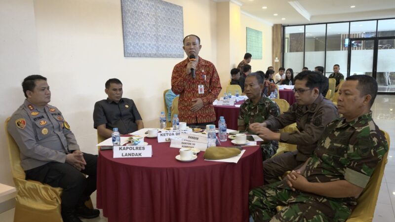 Kaban Kesbangpol Kab.Landak Hadiri Rakor Jadwal Kampanye Rapat Umum Dalam Pemilu 2024