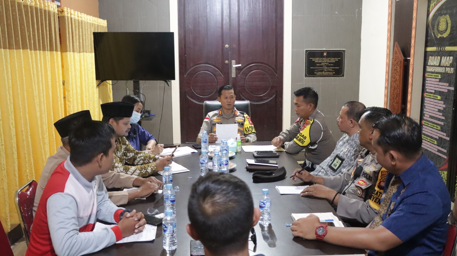 Kapolres Bengkayang Gelar Jum’at Curhat, Persiapan Pawai Obor Ramadhan 1445 H