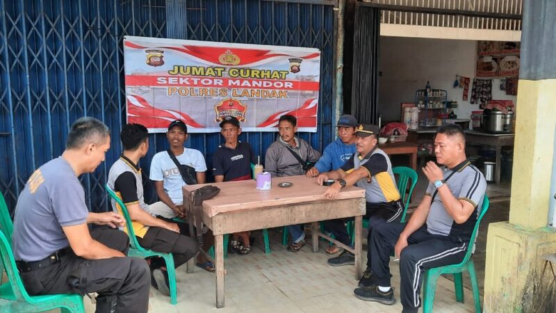 Polsek Mandor Laksanakan Jumat Curhat