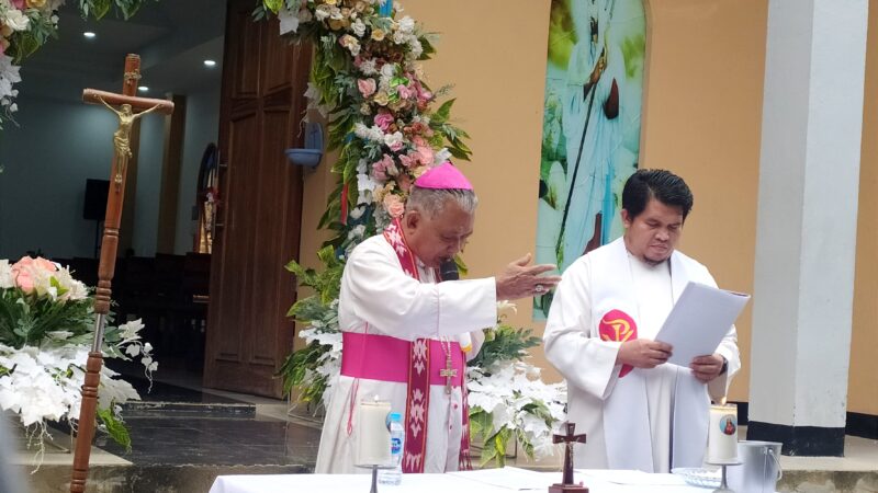 Wakili Pj.Bupati Landak, Staf Ahli Bupati Resmikan Gereja ST.Petrus Stasi Tapis Tembang Paroki Salib Suci Ngabang