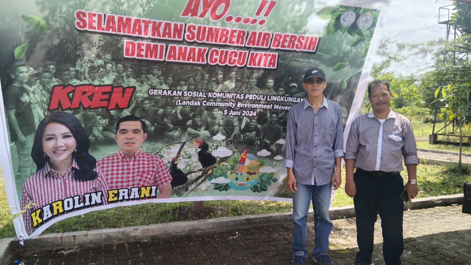 Karolin Bersama Erani Hadiri Kegiatan Memperingati Hari Lingkungan Hidup Sedunia
