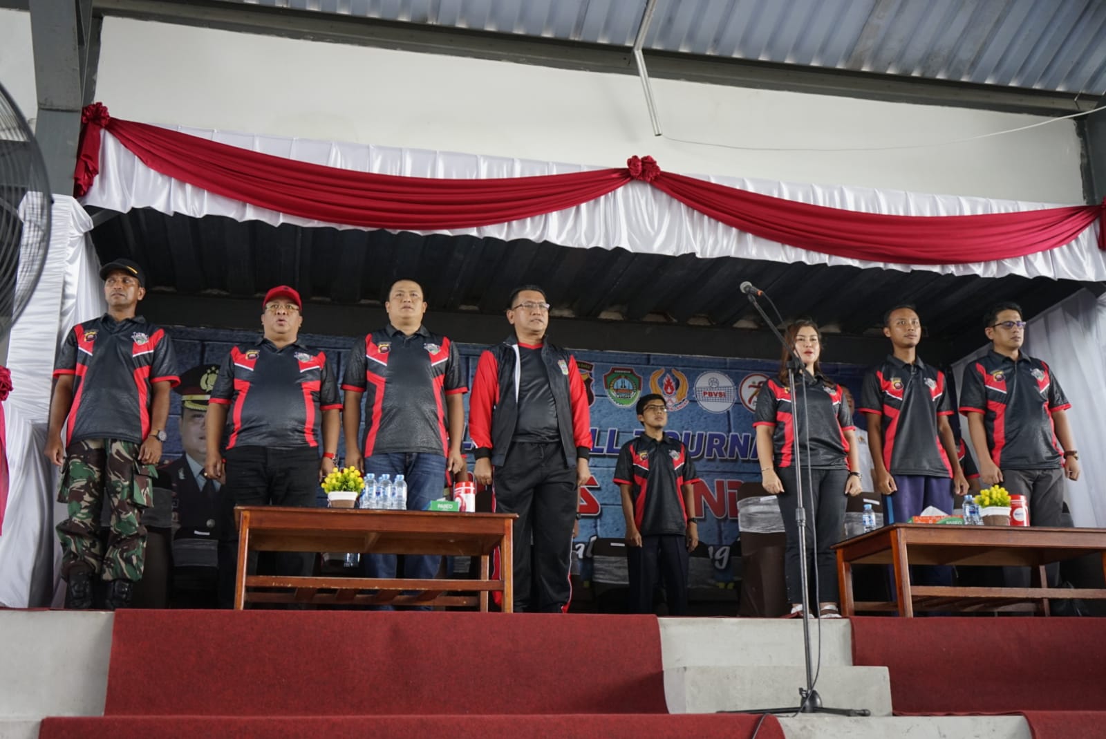 Gutmen Hadiri Opening Ceremony Turnamen Voli Kapolres Cup 2024