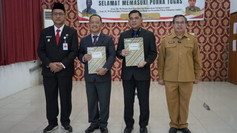 Gutmen Lepas Dua Pejabat di Lingkungan Pemkab Landak yang Masuki Masa Pensiun