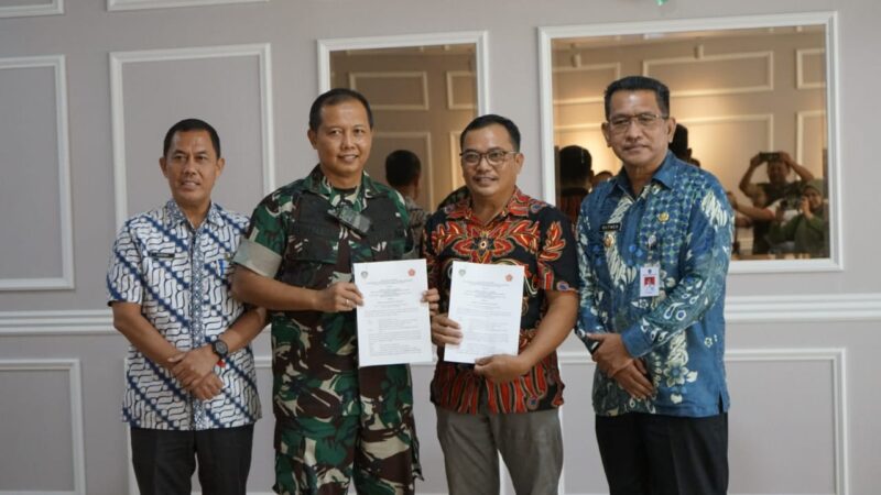 MoU Program TMMD dan Oplah dengan Kodim 1210/Ldk, Pj. Bupati Landak : Kami Sangat Mendukung