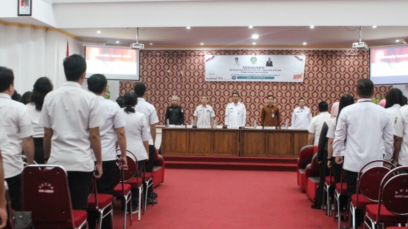 Pj.Bupati Landak Buka Sosialisasi Netralitas ASN pada Pilkada 2024