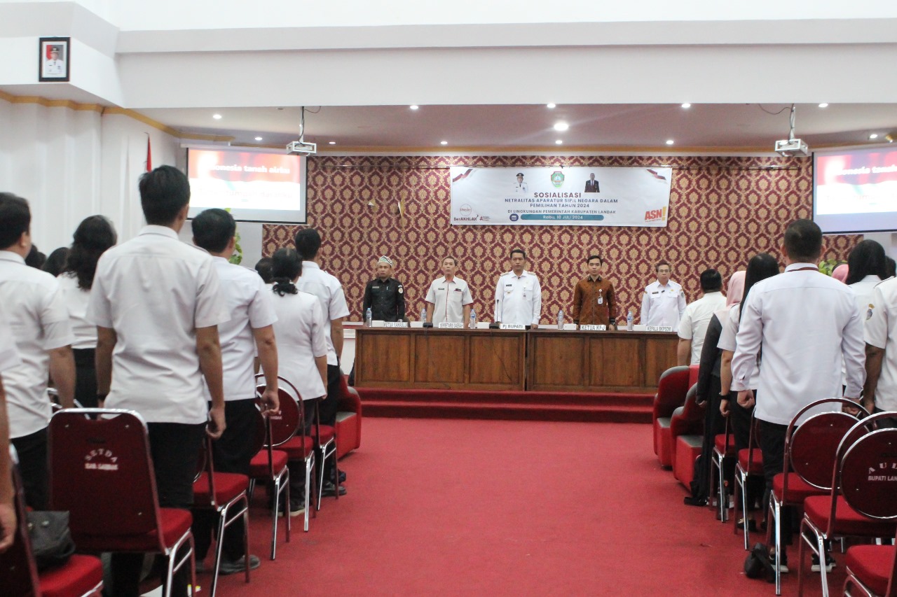 Pj.Bupati Landak Buka Sosialisasi Netralitas ASN pada Pilkada 2024