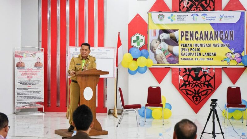 Dr. Gutmen Membuka Pencanangan PIN Polio Secara Serentak