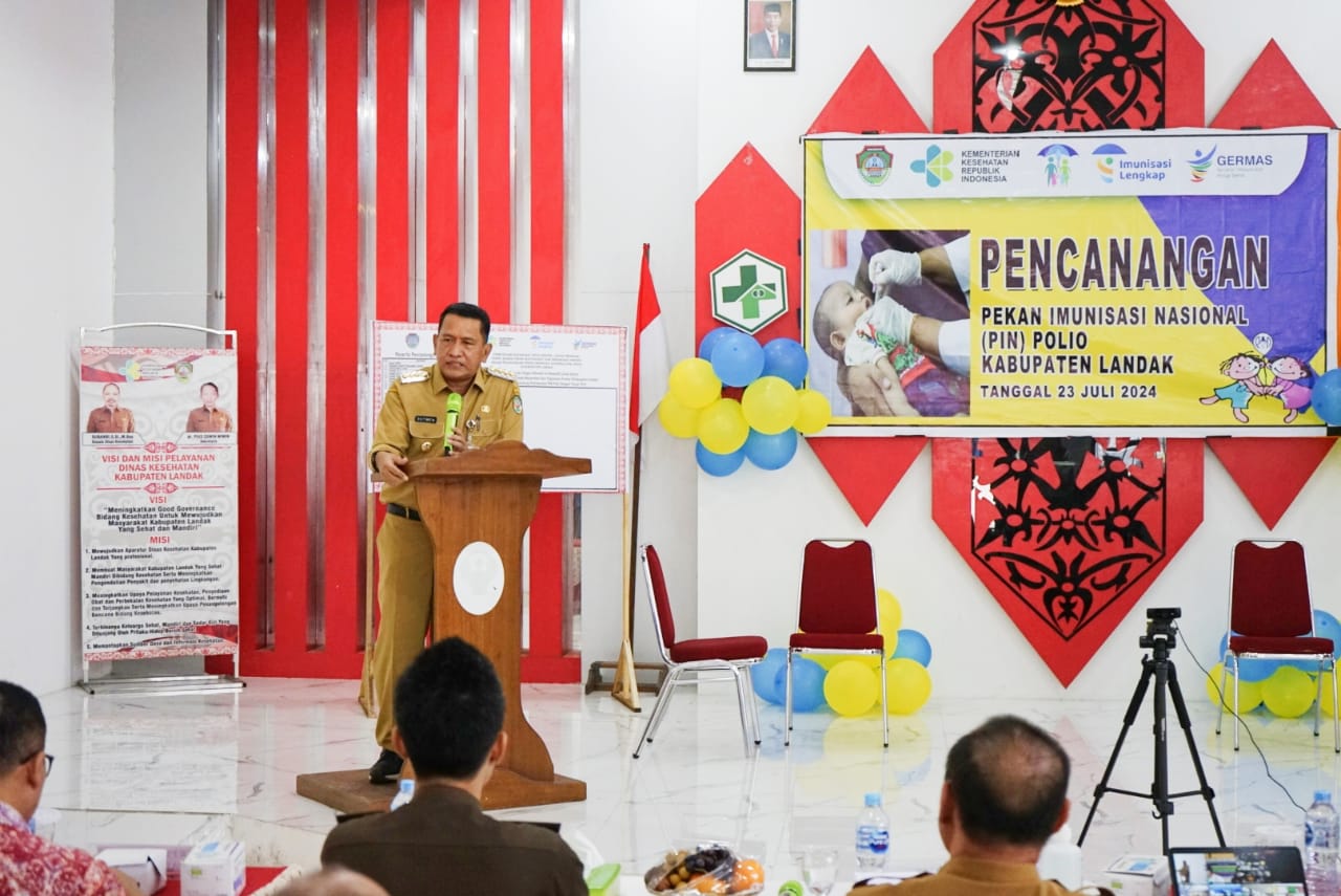 Dr. Gutmen Membuka Pencanangan PIN Polio Secara Serentak