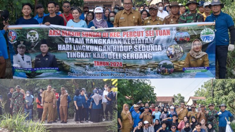 Hadiri Aksi Bersih Sungai Asri Ludin Tambunan: Dinkes Deliserdang Siap Sosialisasikan Kesehatan
