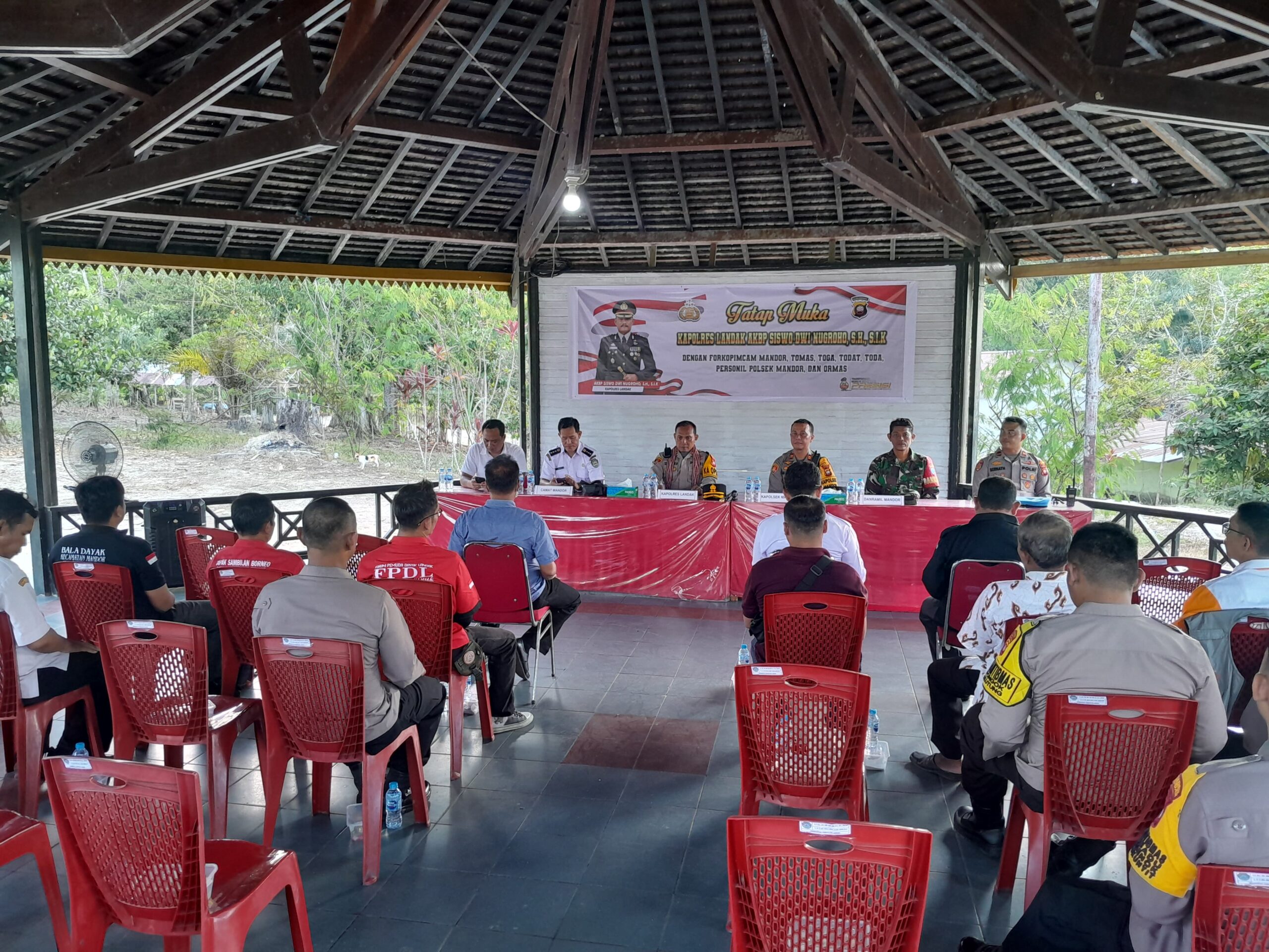Awali Tugas, Kapolres Landak Kunjungi Polsek Mandor