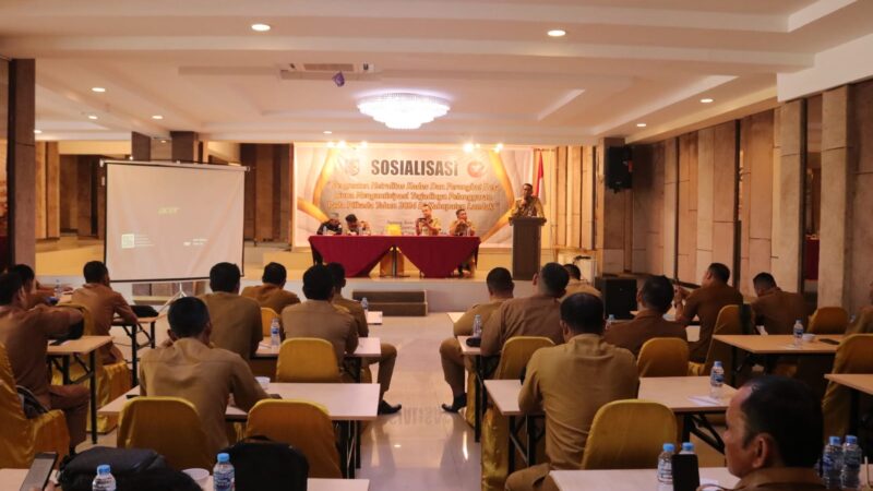 Gutmen Membuka Sosialisasi Netralitas Kades di Pilkada 2024