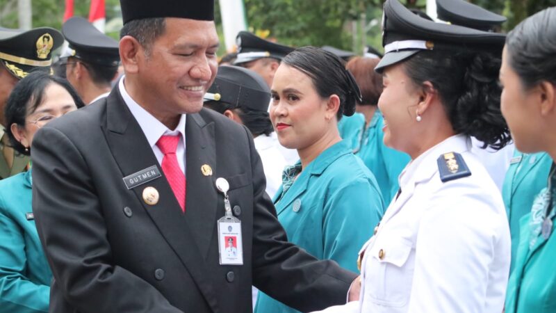 Gutmen  Kukuhkan Perpanjangan Masa Jabatan Kepala Desa