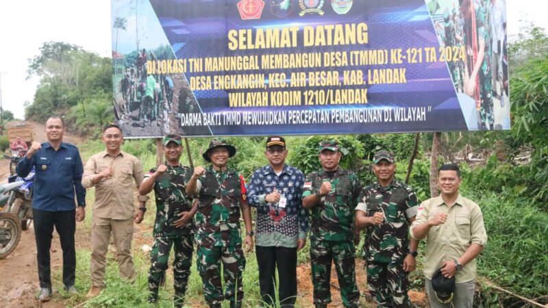 Gutmen  Hadiri Penutupan TMMD ke-121 di Desa Engkangin