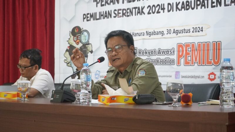 Plt. Kadis Kominfo Landak Jadi Narasumber Sosialisasi Pengawasan Partisipatif di Pilkada 2024