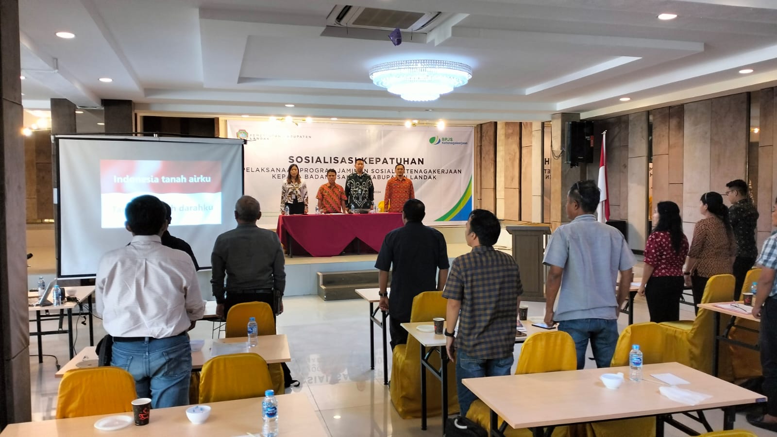 Staf Ahli Bupati Landak Buka Sosialisasi Pelaksanaan Program Jamsostek