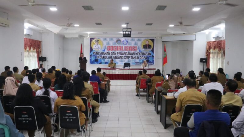 Gutmen  Buka Sosialisasi Pencegahan dan Penanganan Kekerasan di Sekolah