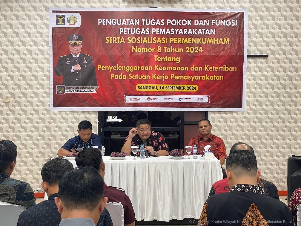 Kadivpas Beri Penguatan Tusi Serta Sosialisasikan Pengamanan Berdasarkan Permenkumham No. 8 Tahun 2024