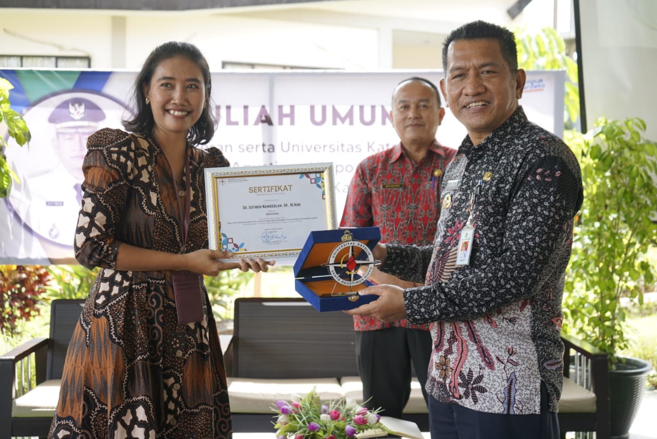 Gutmen Berikan Kuliah Umum di Universitas Santo Agustinus Hippo Ngabang