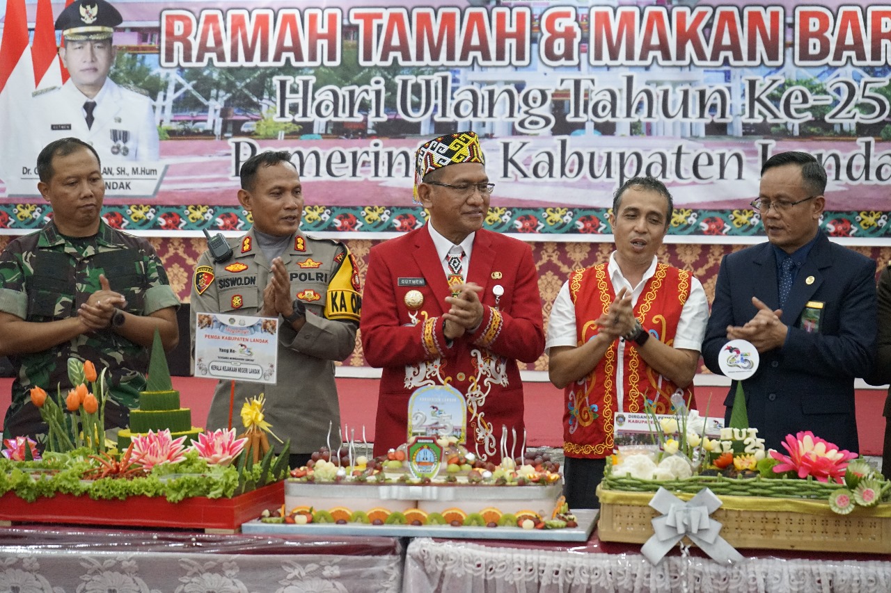Peringatan HUT Yang Ke 25 Pemerintah Kabupaten Landak, Gutmen Ajak Seluruh Elemen Masyarakat Untuk Bersama Membangun Landak