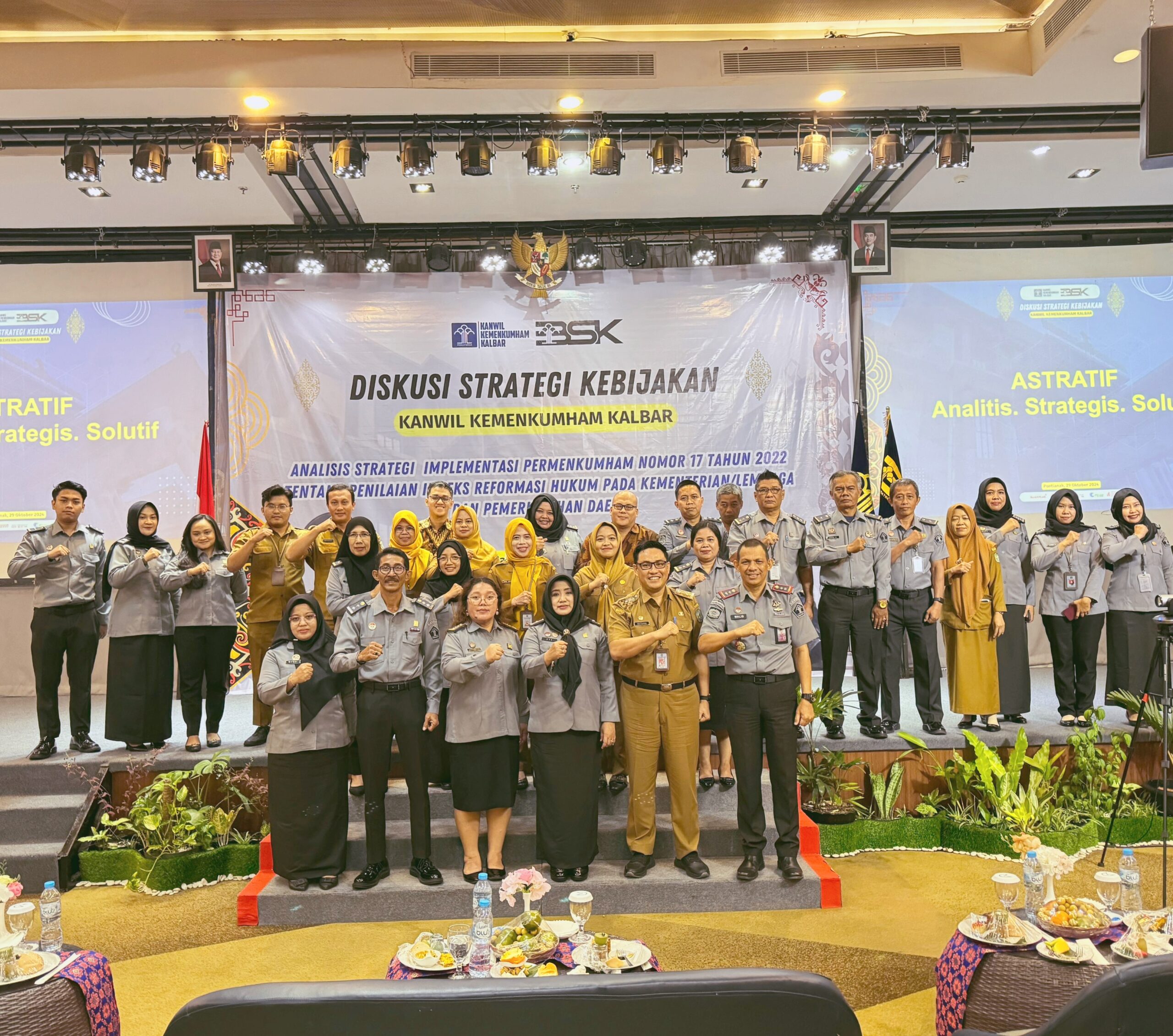 Kanwil Kemenkumham Kalbar Gelar Diskusi Strategi Kebijakan Implementasi Permenkumham No. 17 Tahun 2022