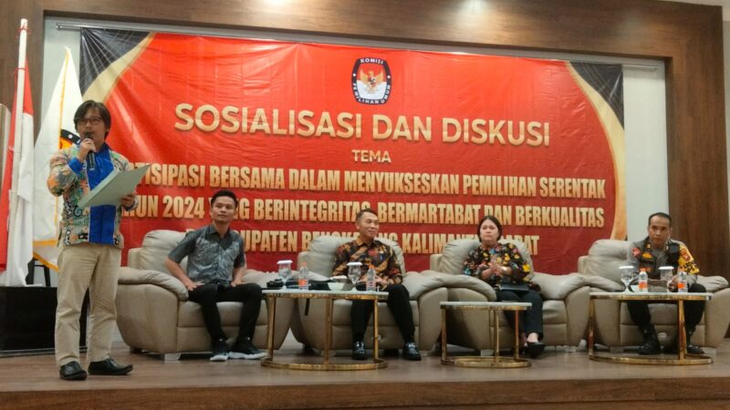 KPUD Kabupaten Bengkayang Gelar Sosialisasi dan Diskusi bersama Forkopimda Tingkatkan Partisipasi Pemilih di Pilkada 2024