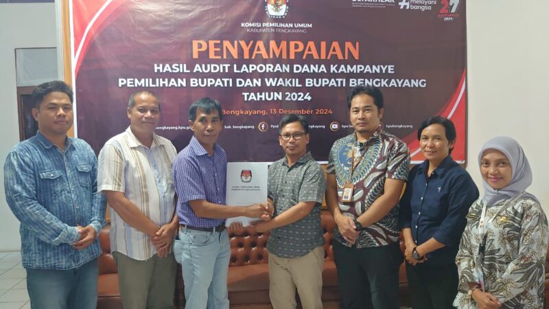 Memenuhi Ketentuan, KPU Kabupaten Bengkayang Terima Laporan Kampanye Darwis-Rizal