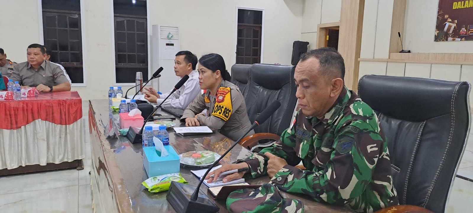 Rakor Lintas Sektoral, Wakapolres : Kami Siap Amankan Perayaan Natal dan Tahun Baru