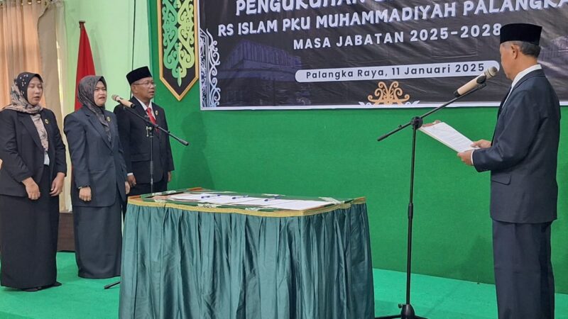 Resmi Dilantik, Ini Susunan Pejabat RS Islam Muhammadiyah Palangka Raya