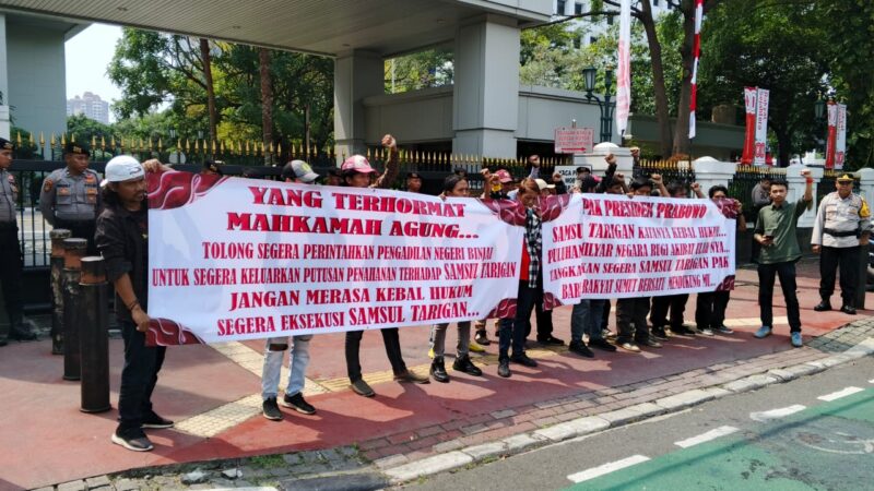 Aliansi Mahasiswa minta Presiden Prabowo Turun Tangan Eksekusi Samsul Tarigan