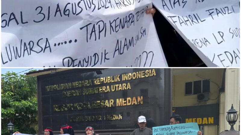 Emak emak demo  diKlam jadi korban Kriminalisasi oleh penyidik Polrestabes medan