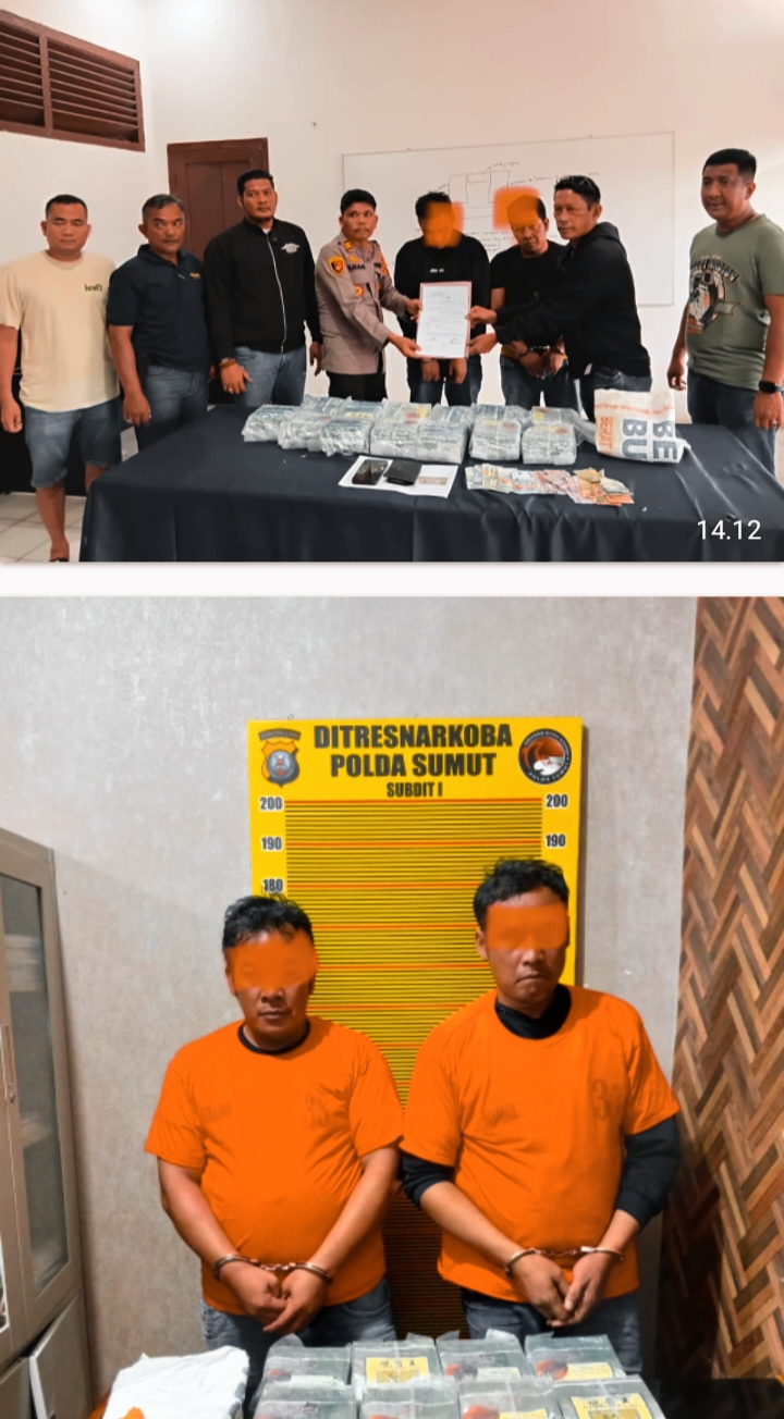 Polda Sumut Bongkar Jaringan Sabu Antar Negara, Kiloan Sabu Diamankan