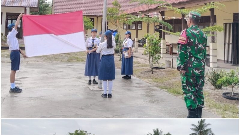 Sampaikan Bahayanya Narkoba Dan Kenakalan Remaja, Babinsa 1210-03/ Mandor Lakukan Sambang Ke Sekolah.