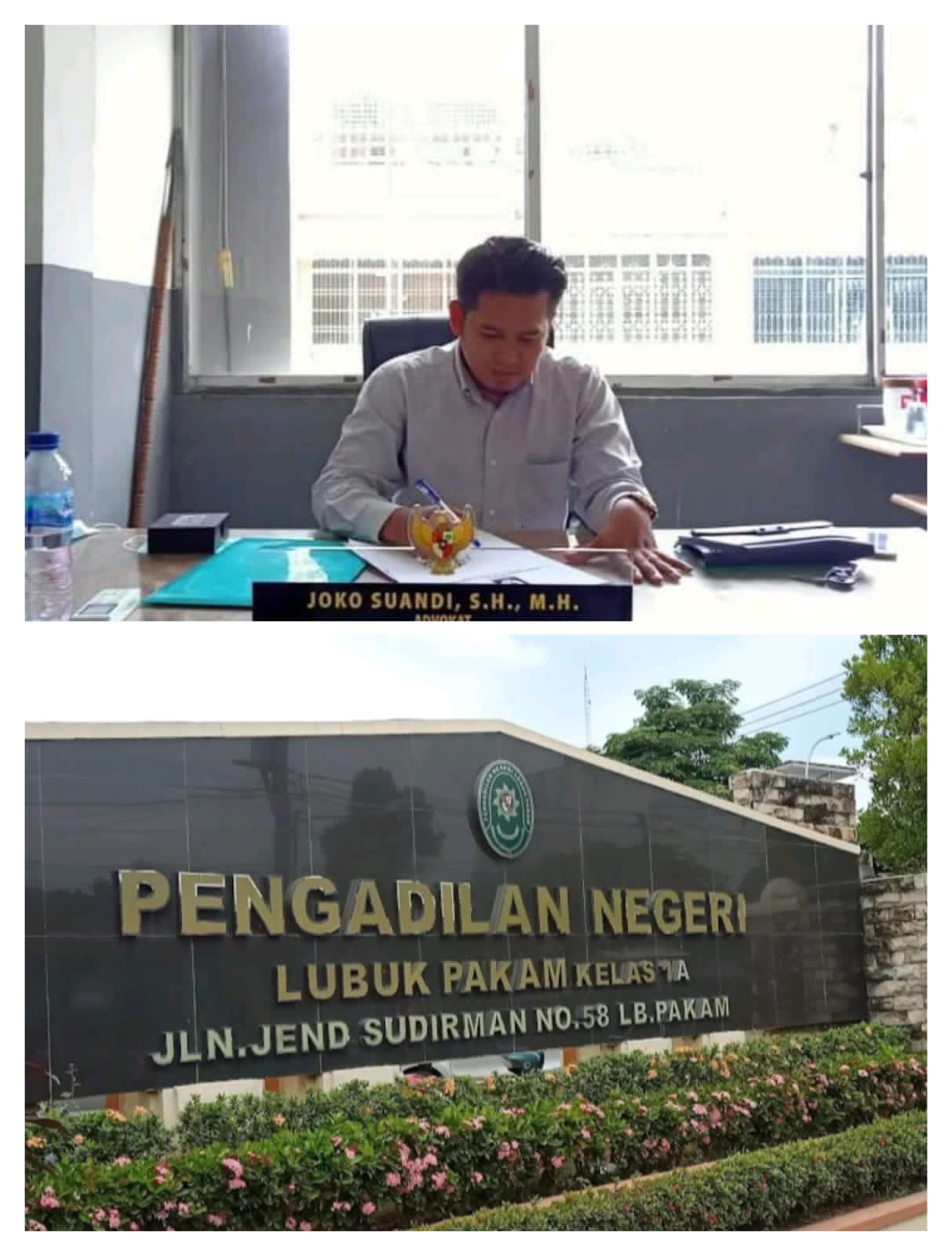 Joko Suandi, S.H., M.H., Puji Pengadilan Negeri Lubuk Pakam, Kecam Pemerintah Deli Serdang karena Menentang Keadilan dalam Kasus Eksekusi SDABMBK