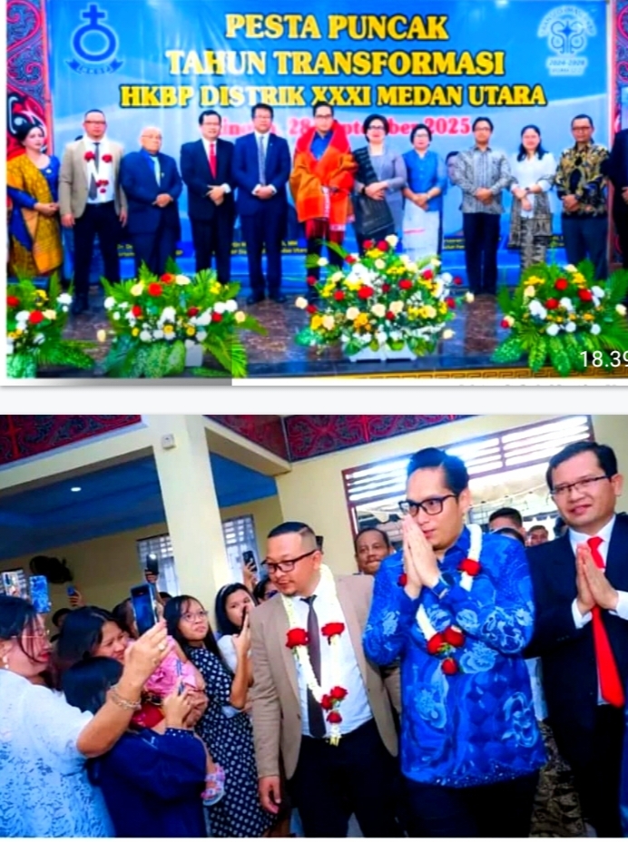 Wali Kota Medan Hadiri Pesta Puncak Tahun Transformasi HKBP Distrik 31 Medan Utara